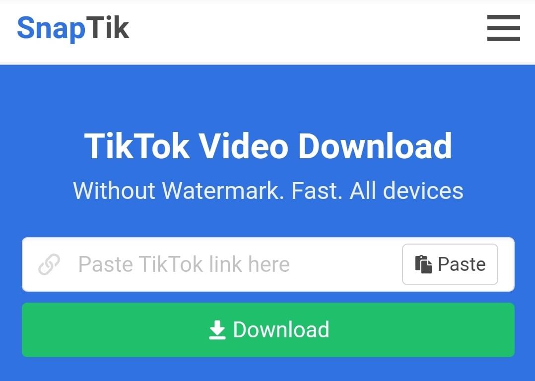 Snaptik APP – Download Video TikTok HD Tanpa Watermark